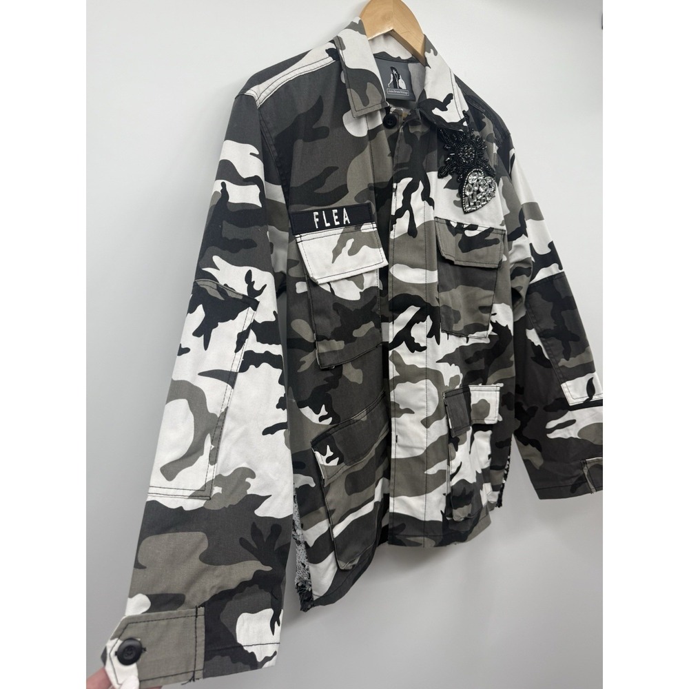 Josie Bruno Vintage By Request Sequin Embellished Camo Jacket M-LG Rare Signed - Picture 2 of 12